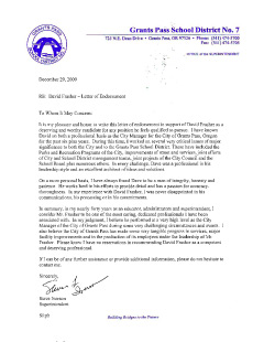 School District Superintendent Steve Iverson